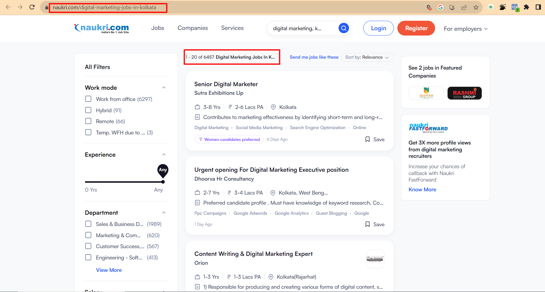 Digital Marketing Jobs in Kolkata