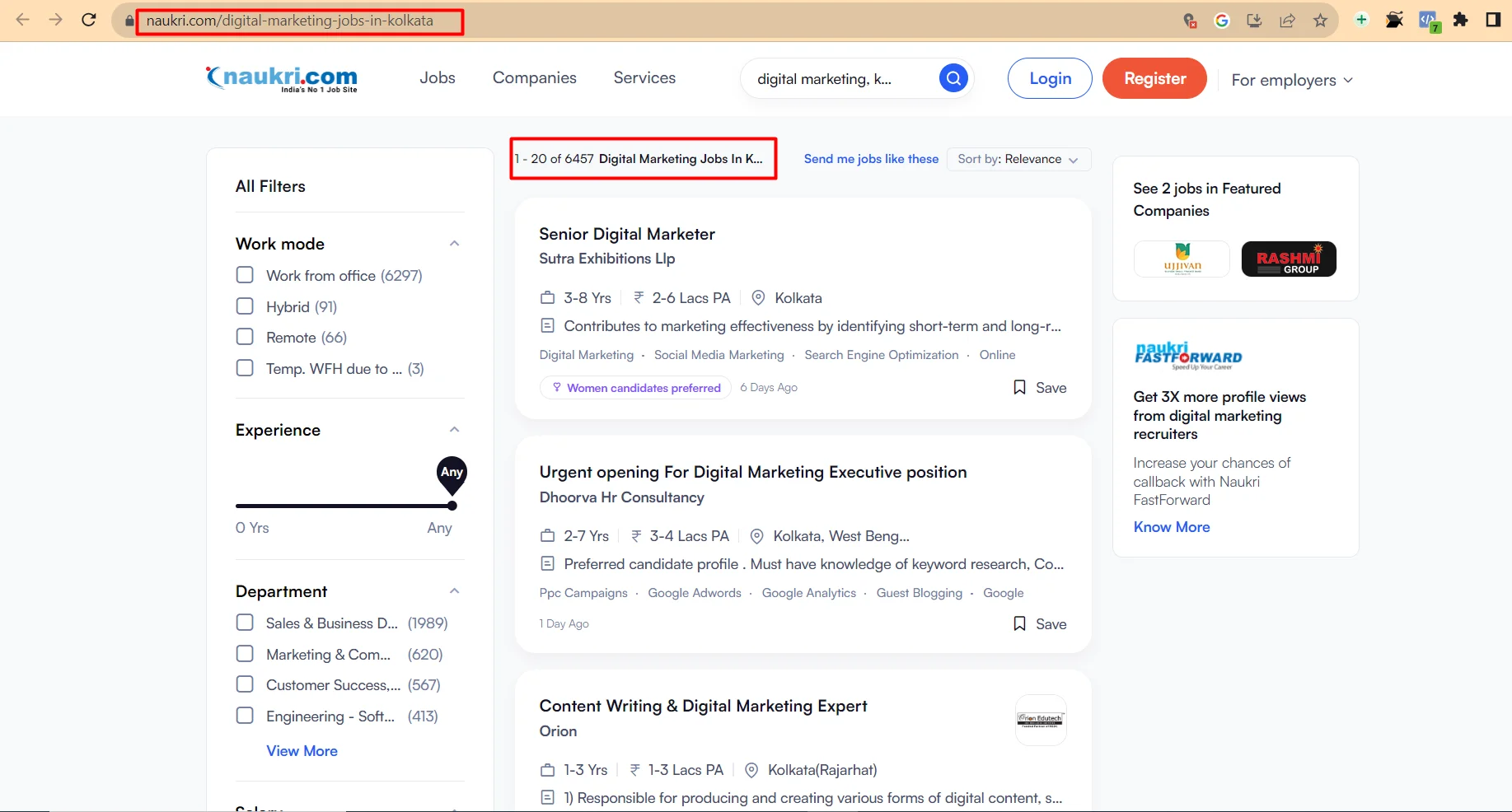 Digital Marketing Jobs in Kolkata